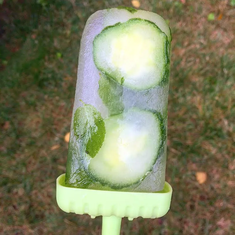 Cucumber Mint Ice Pops