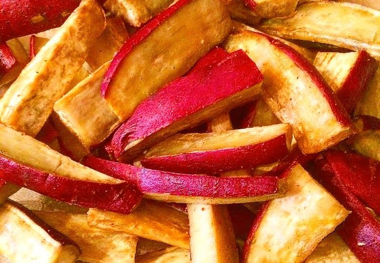 Slow Roasted Sweet Potato Wedges